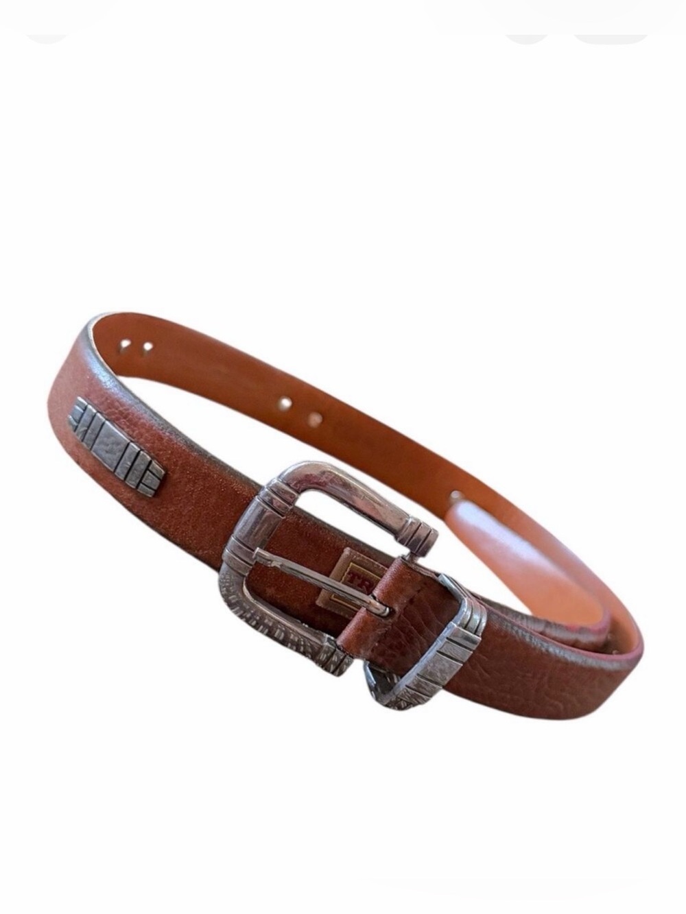 Trafalgar Women’s Brown Leather Belt Made in USA 31” Waist Unisex Patina U.S.A.